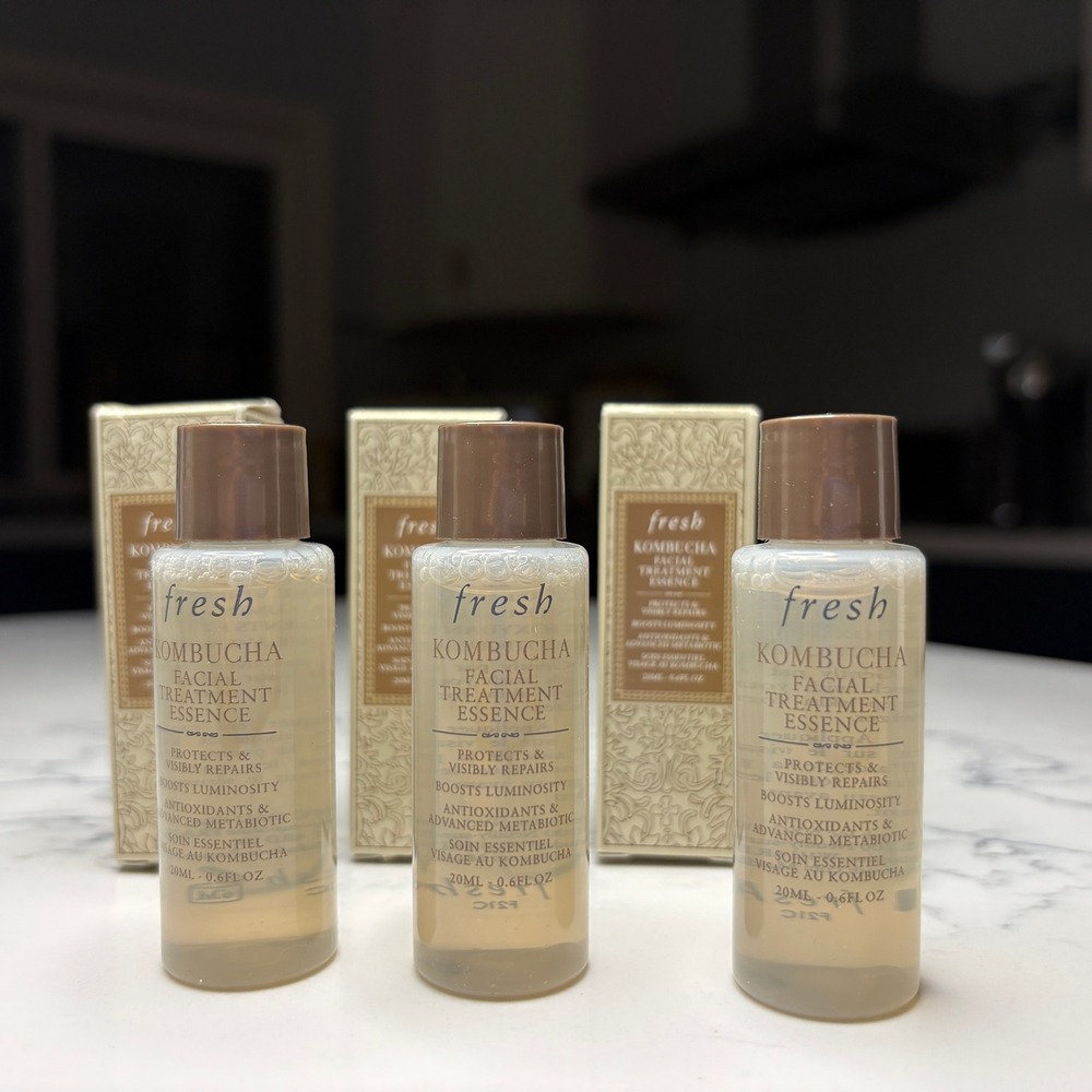 Lot of 3 Fresh Kombucha Facial Treatment Essence Travel Size 20ml Each